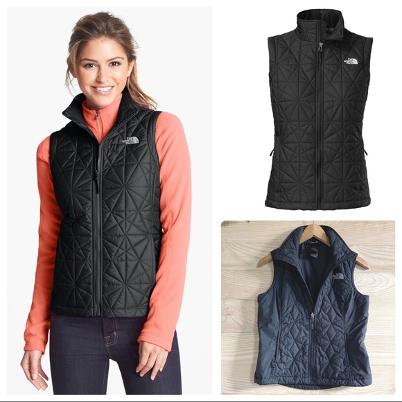 north face quilted vest